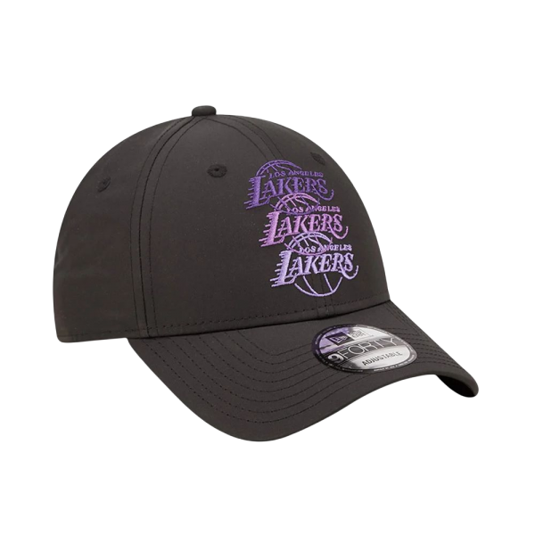 LA Lakers Stacked Logo 9Forty